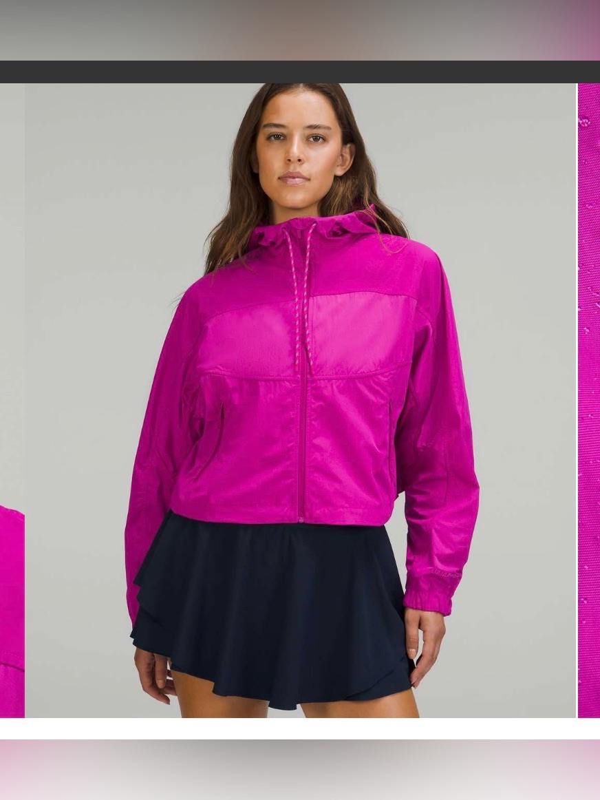 Lululemon Lightweight Cropped Jacket Purple Highlight Size 4